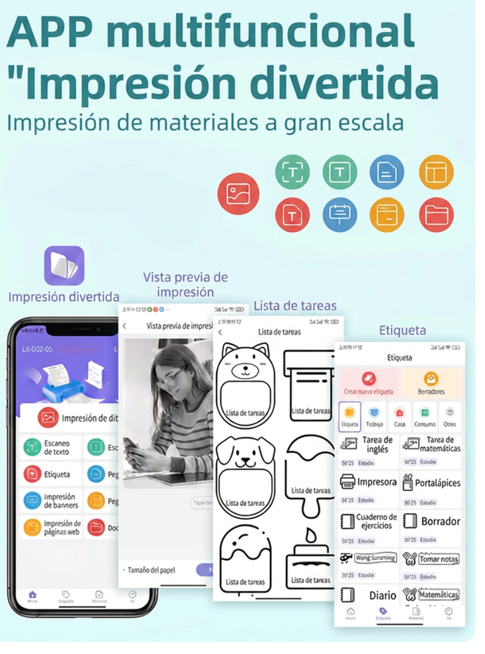 Impresora Térmica Dolewa D3 Bluetooth Portátil
