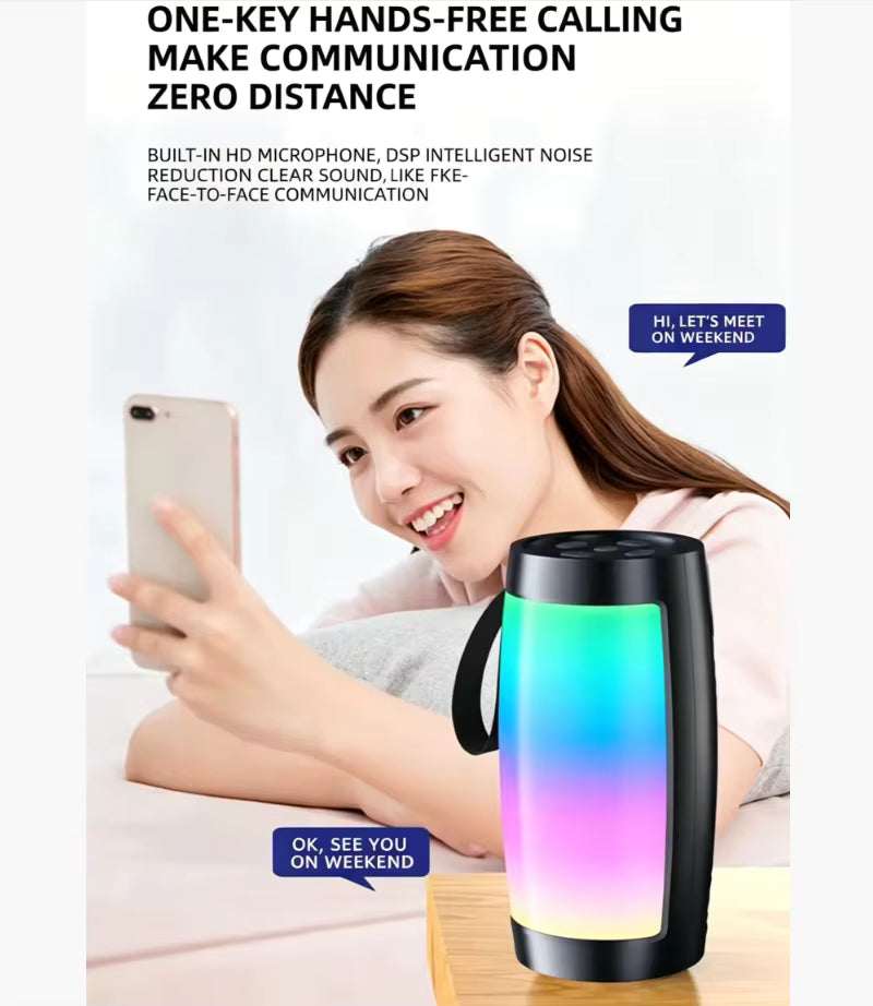 🔊 Altavoz Bluetooth Inalámbrico RGB – Sonido 360° con Luces LED | ⚡ Entrega Rápida y Gratis Chile 🇨🇱