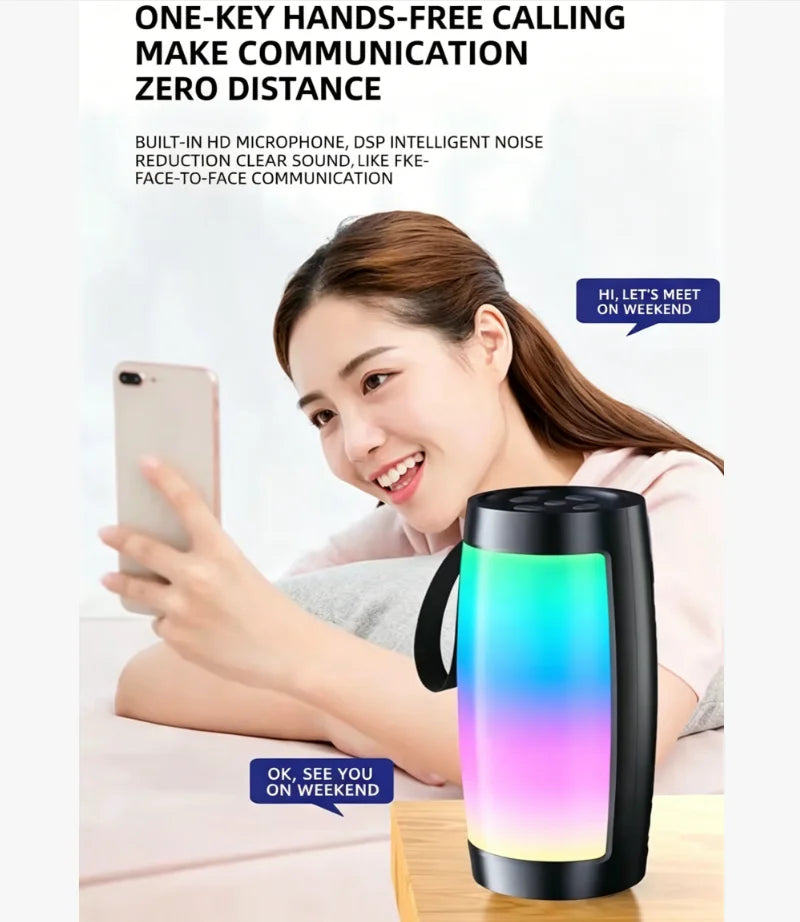 🔊 Altavoz Bluetooth Inalámbrico RGB – Sonido 360° con Luces LED | 🚚 Envío Gratis Chile 🇨🇱