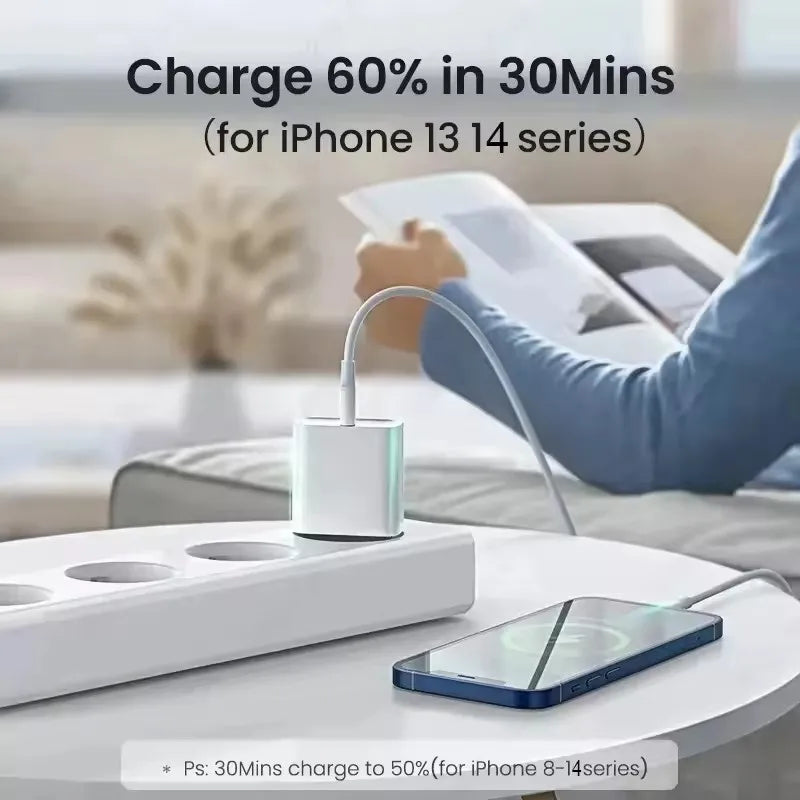 ⚡ Cargador Rápido 40W USB-C para iPhone 16 15 14 13 12 | 🚚 Envío Gratis Chile 🇨🇱