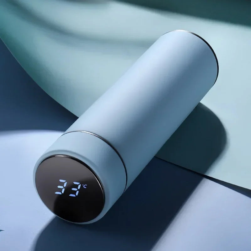 Termo con Display de Temperatura 500ml – Acero Inoxidable, Ecológico y Antiderrame