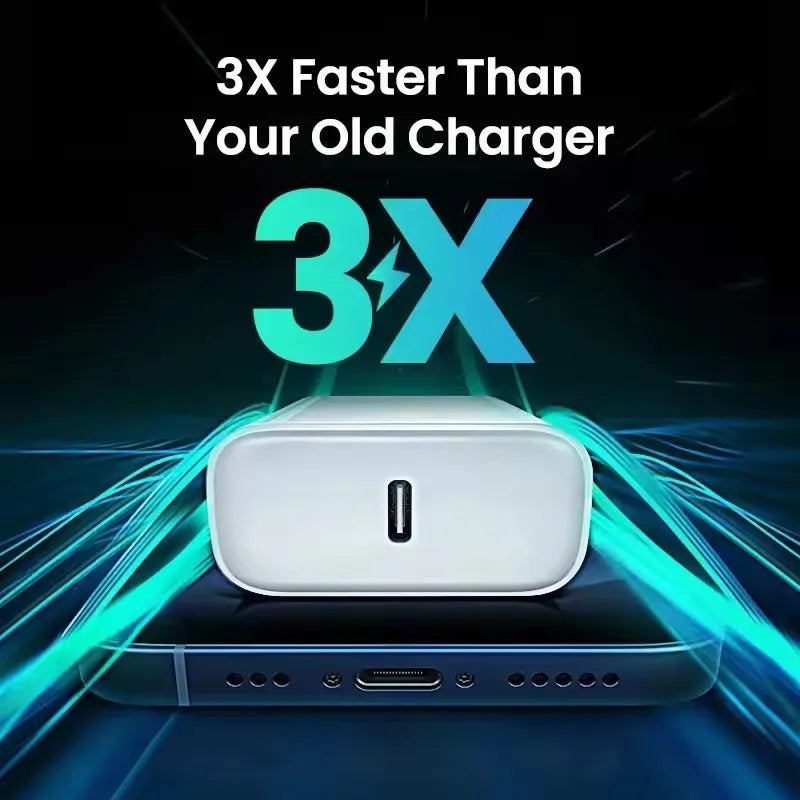 ⚡ Cargador Rápido 40W USB-C para iPhone 16 15 14 13 12 | 🚚 Envío Gratis Chile 🇨🇱