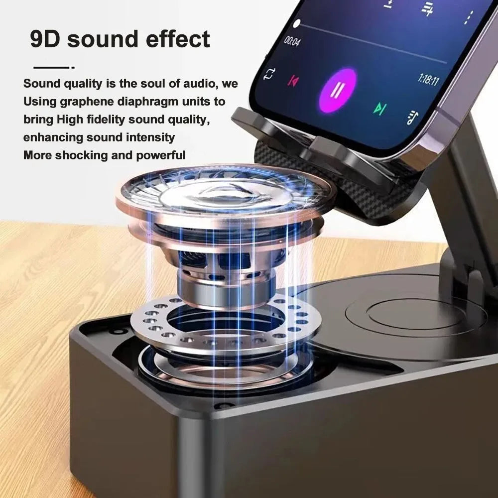 Altavoz Bluetooth 5.3 3 en 1 con Soporte para Celular y Tablet ⭐ | 🚚 Envío Gratis Chile
