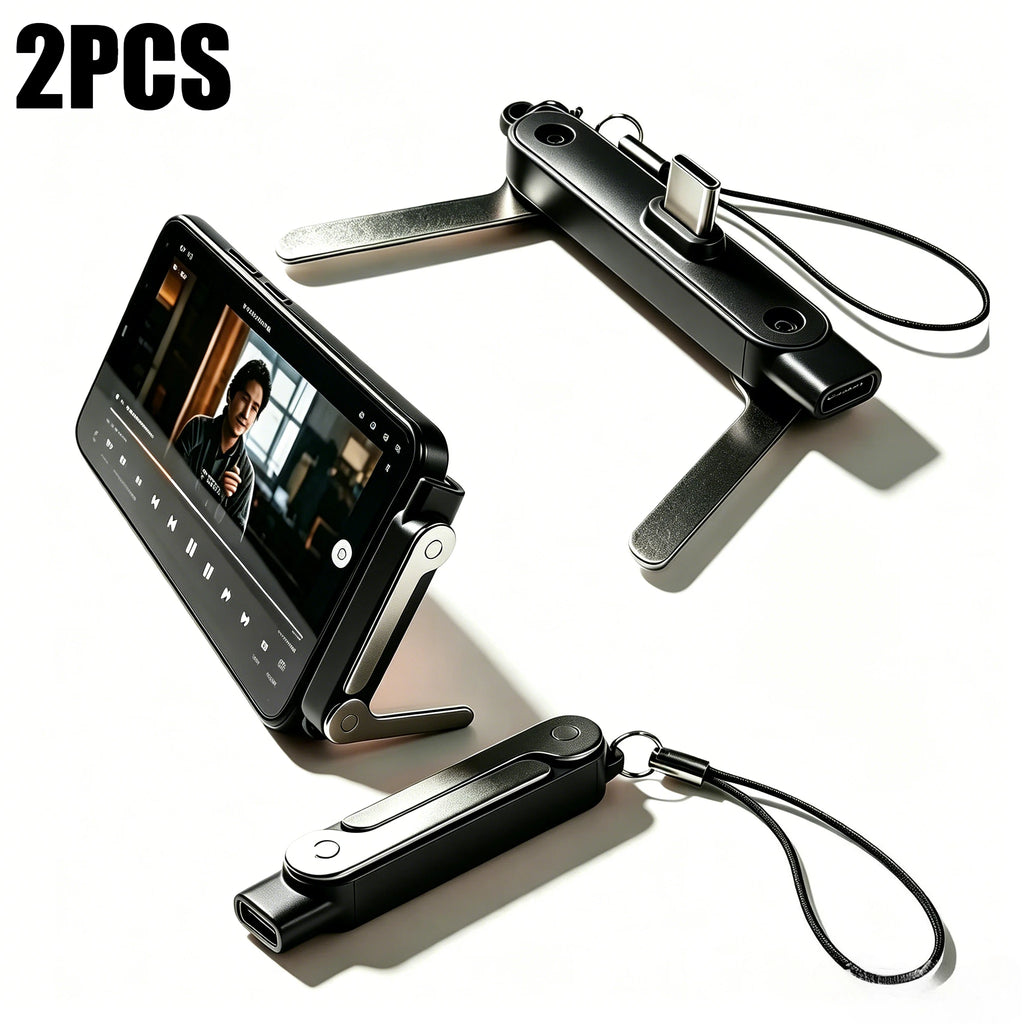 ⚡ Cable USB-C Trenzado 240W con Soporte para Celular | 🚚 Envío Gratis Chile 🇨🇱