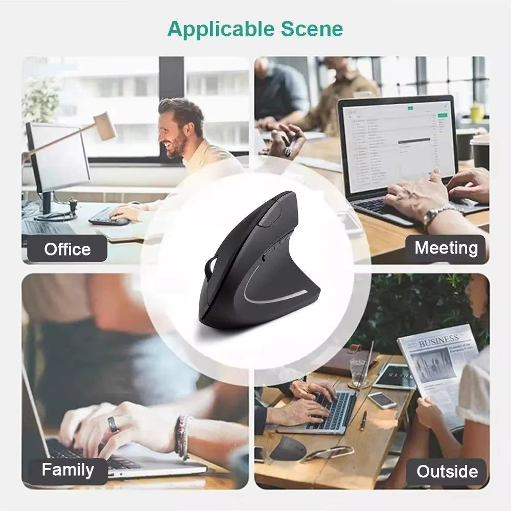 Ratón Inalámbrico Vertical Ergonómico ⭐ | 🚚 Entrega Rápida 🇨🇱 Envío Gratis Chile